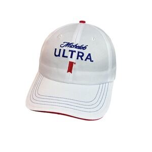 Michelob Ultra Hat Cap Strap Back One Size Mens Beer Advertising Embroidered